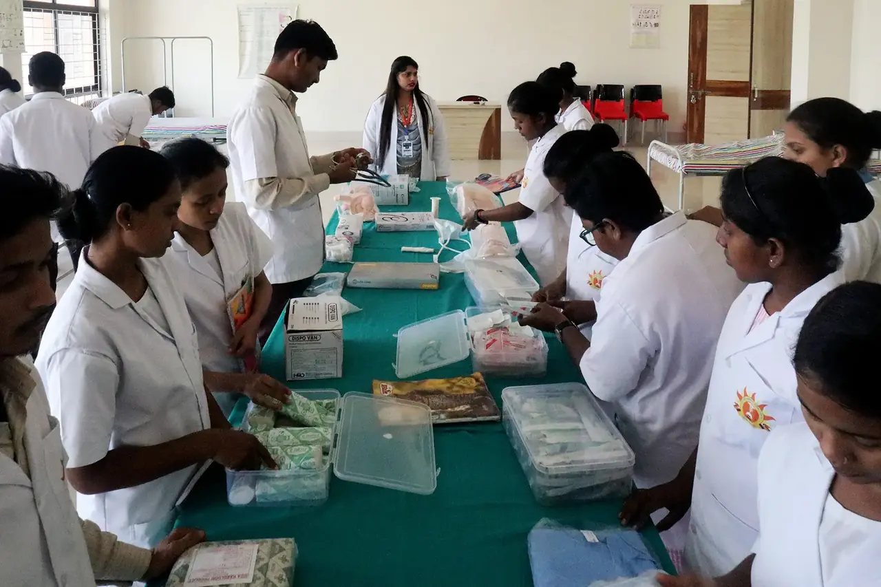 A tutor-led session with nursing students